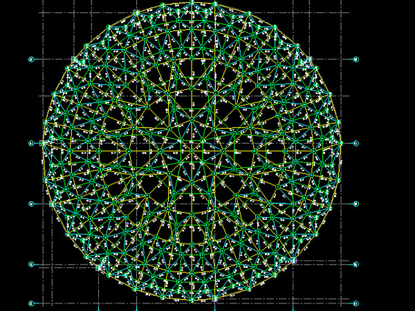 常德明光正元广场圆形网架