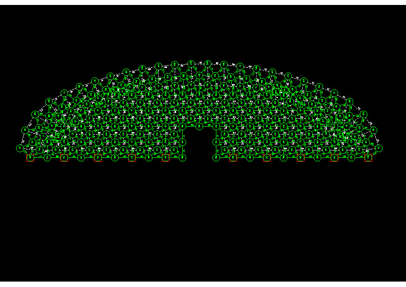常德锡林浩特91跨，1000米长干煤棚网架设计