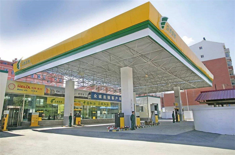 常德加气站钢结构网架案例7